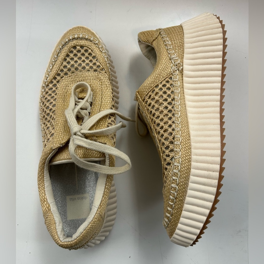 Dolce Vita Gold Woven Sneakers - Picture 5 of 9